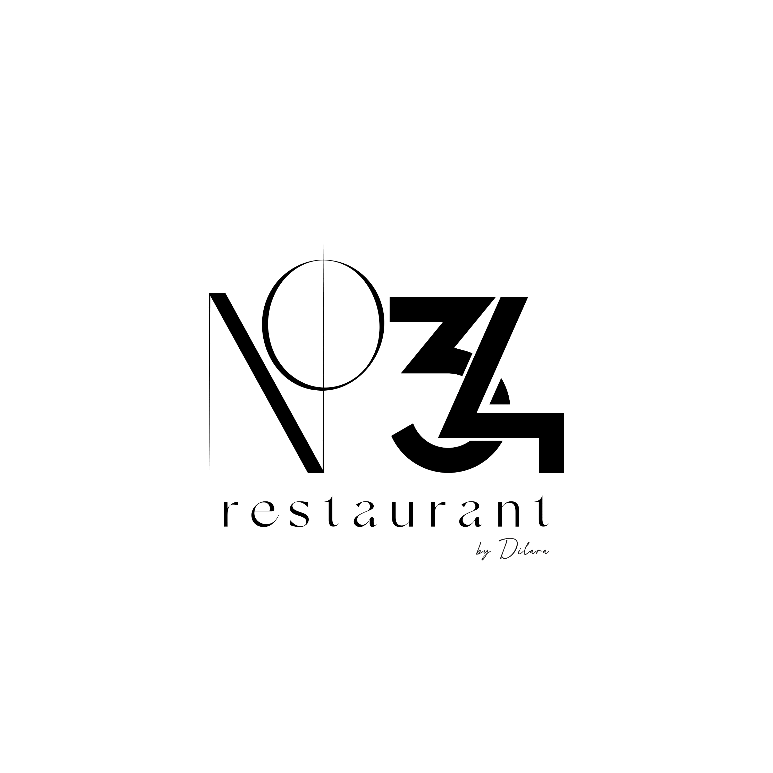 NO 34 Restaurant Logo